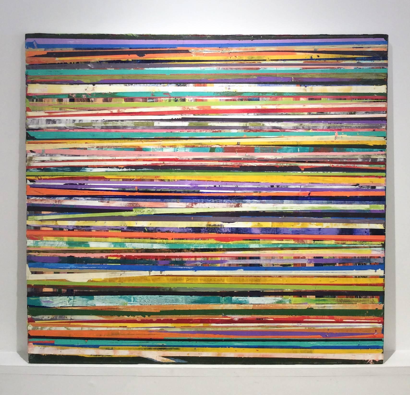 stripe abstract painting