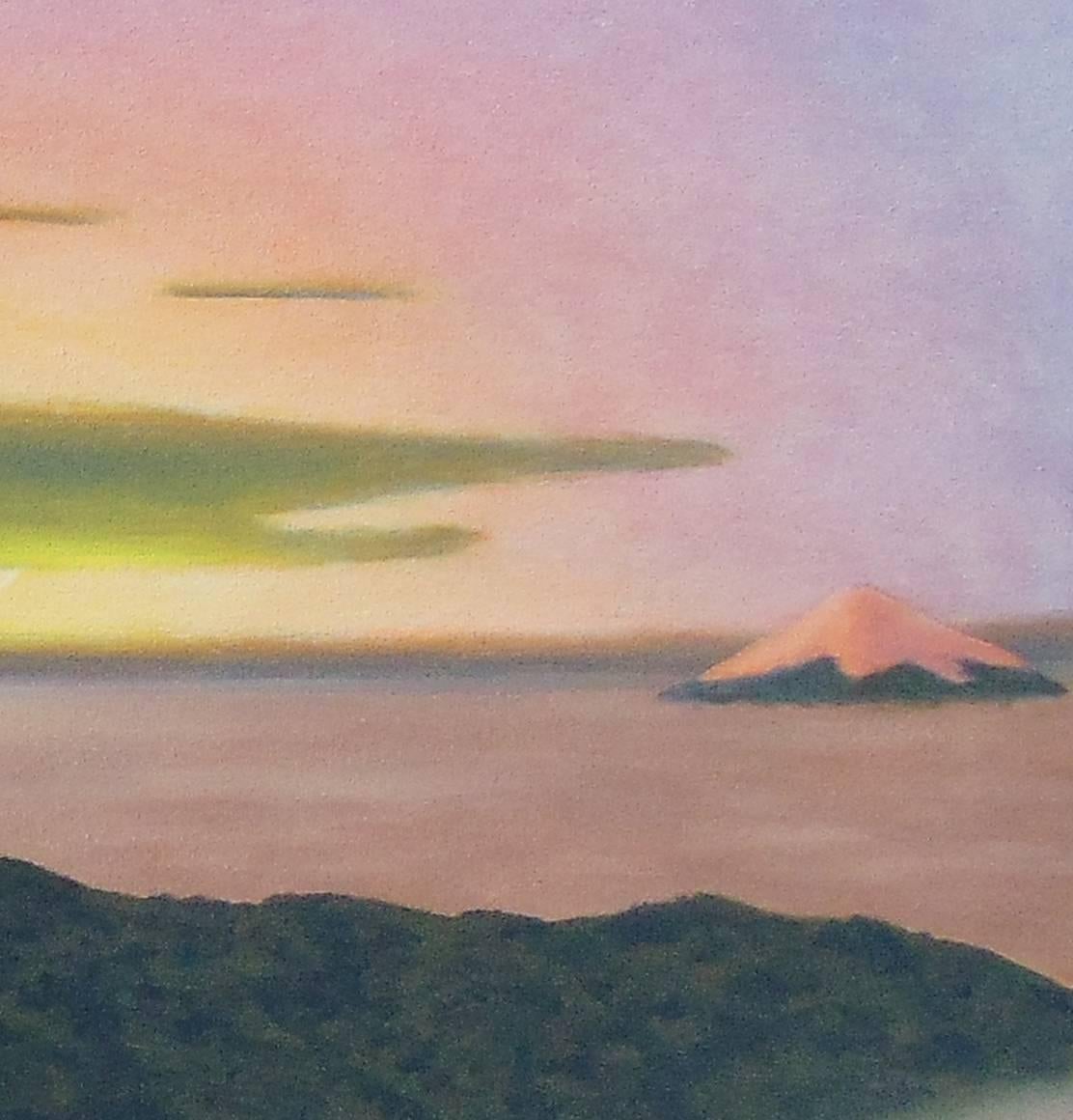 Cayembe (peinture à l'huile contemporaine d'un volcan dans les Andes équatoriennes) - Painting de Bill Sullivan