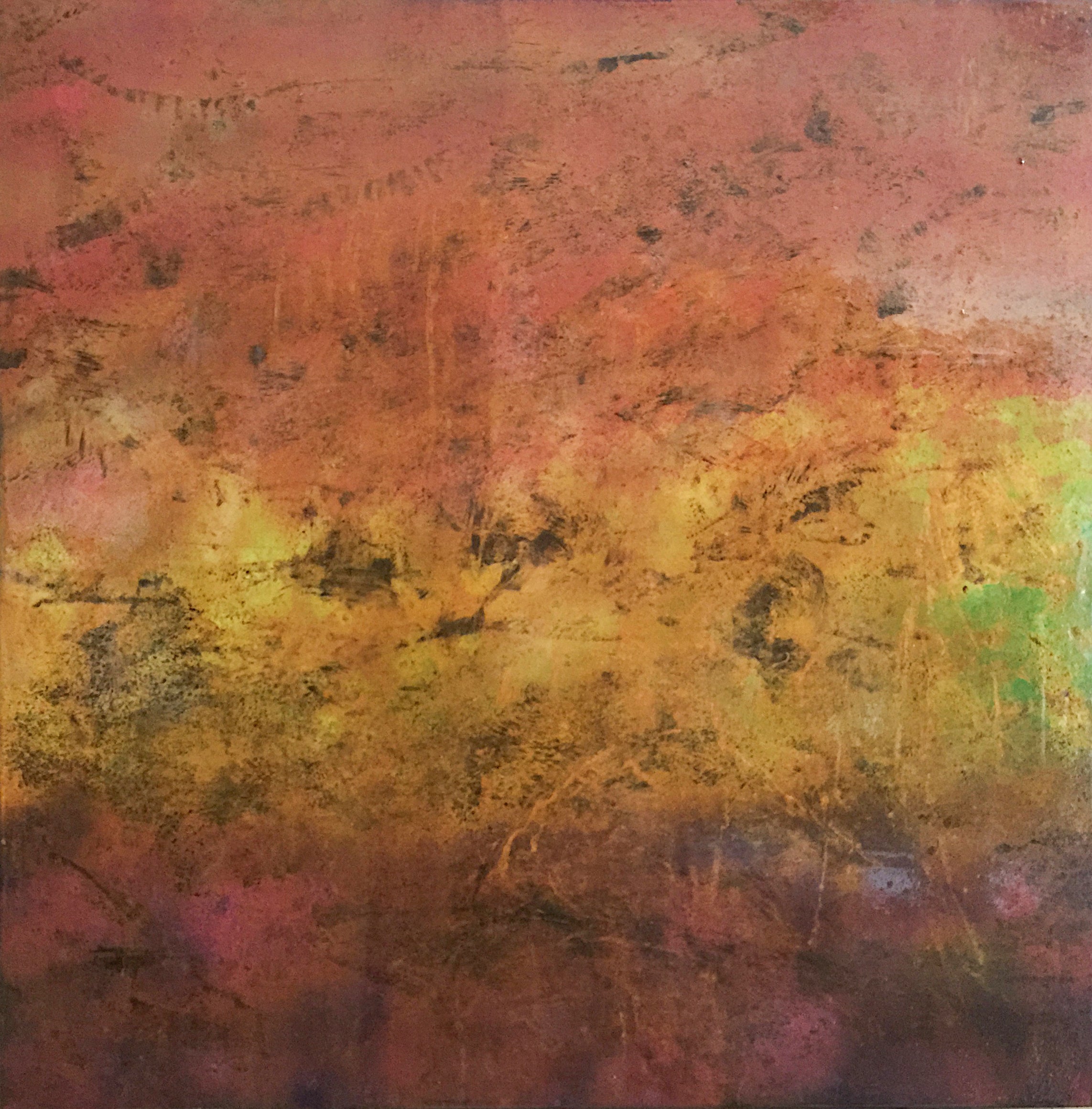 Bruce Murphy Adult Object 24 Abstract Textured Enamel Painting