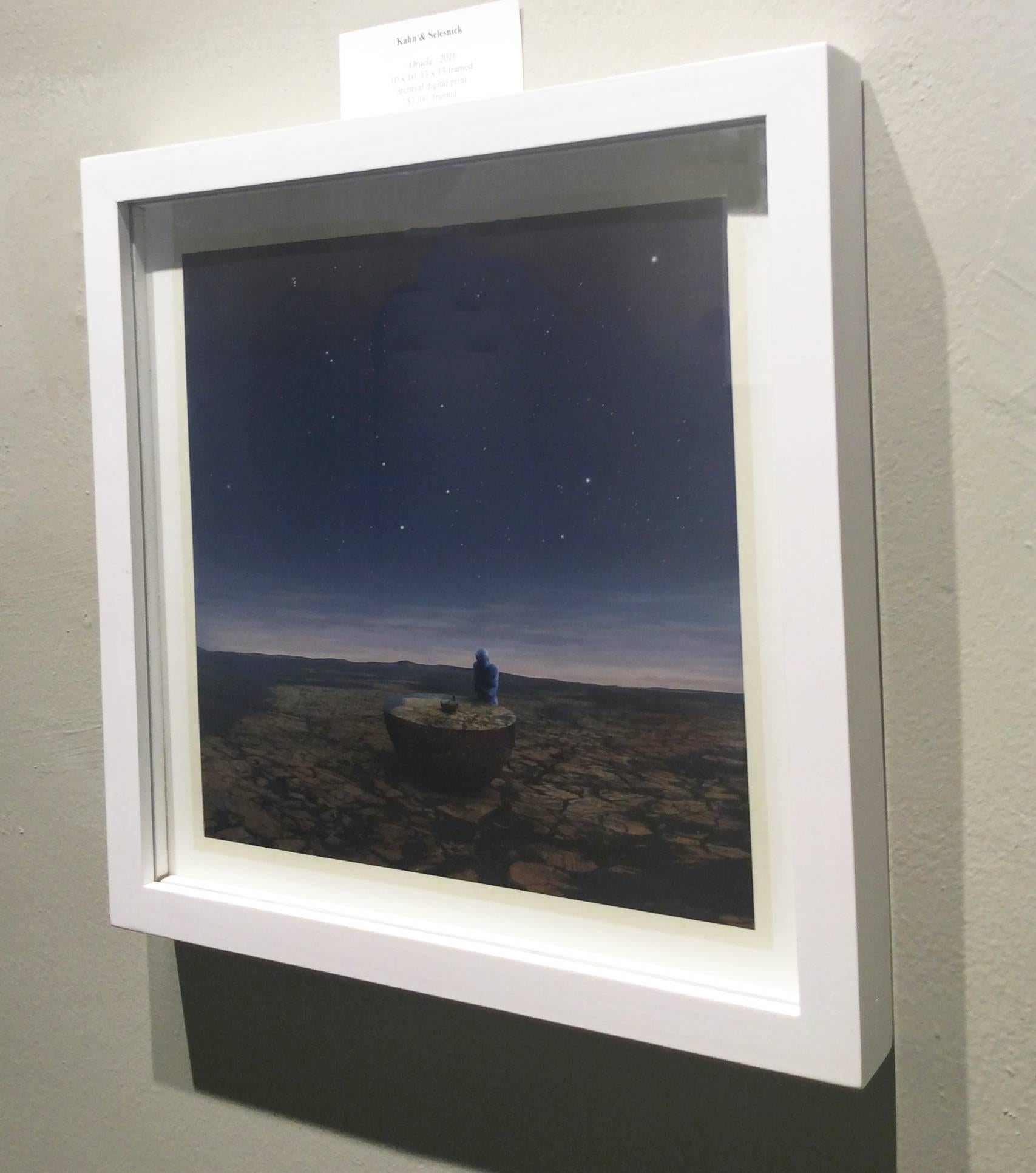 archival pigment print
10 x 10 inches unframed, 13 x 13 inches in white frame

This contemporary, surrealist style photograph was printed by the artistic duo, Kahn & Selesnick, in 2010. The print is part of their 'Mar: Adrift on the Hourglass Sea'
