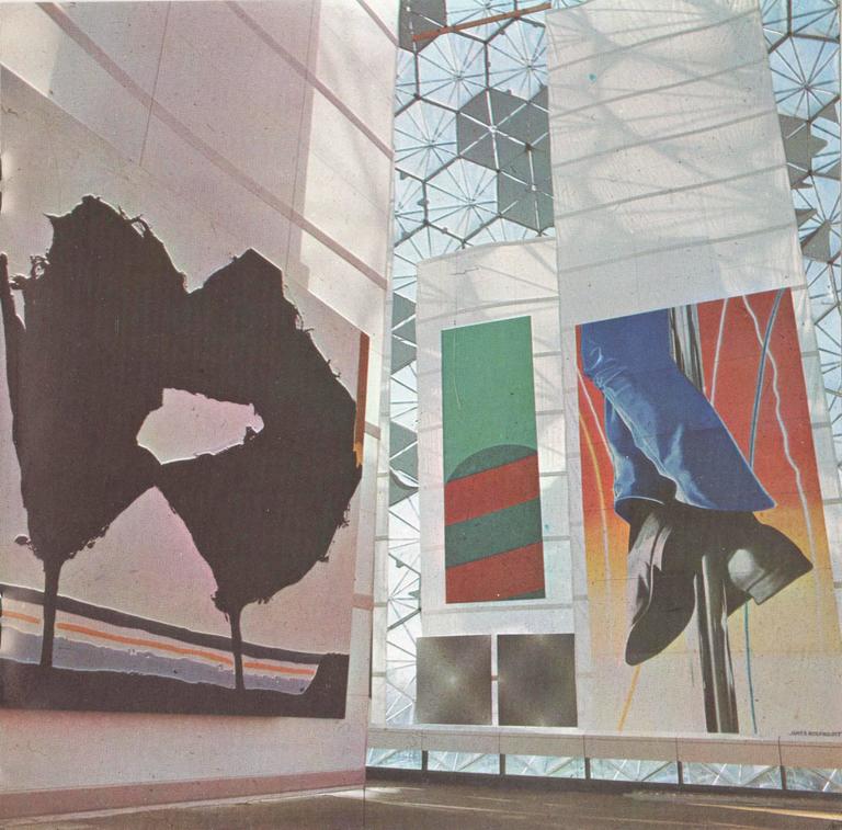 Edward Avedisian Untitled 80 1970s Abstract Aqua and Green Large