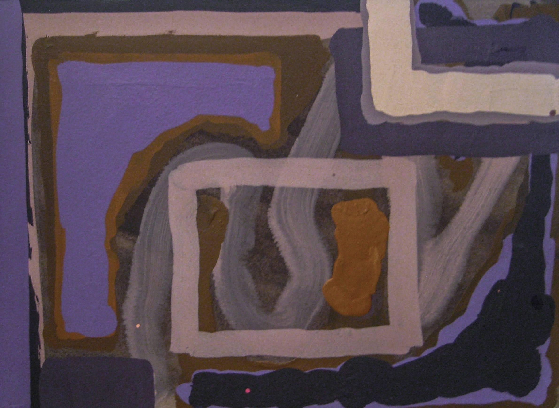 Edward Avedisian Abstract Painting - No. 246 (Abstract Expressionist WOP c. 1960 by NYC Color Field Painter)