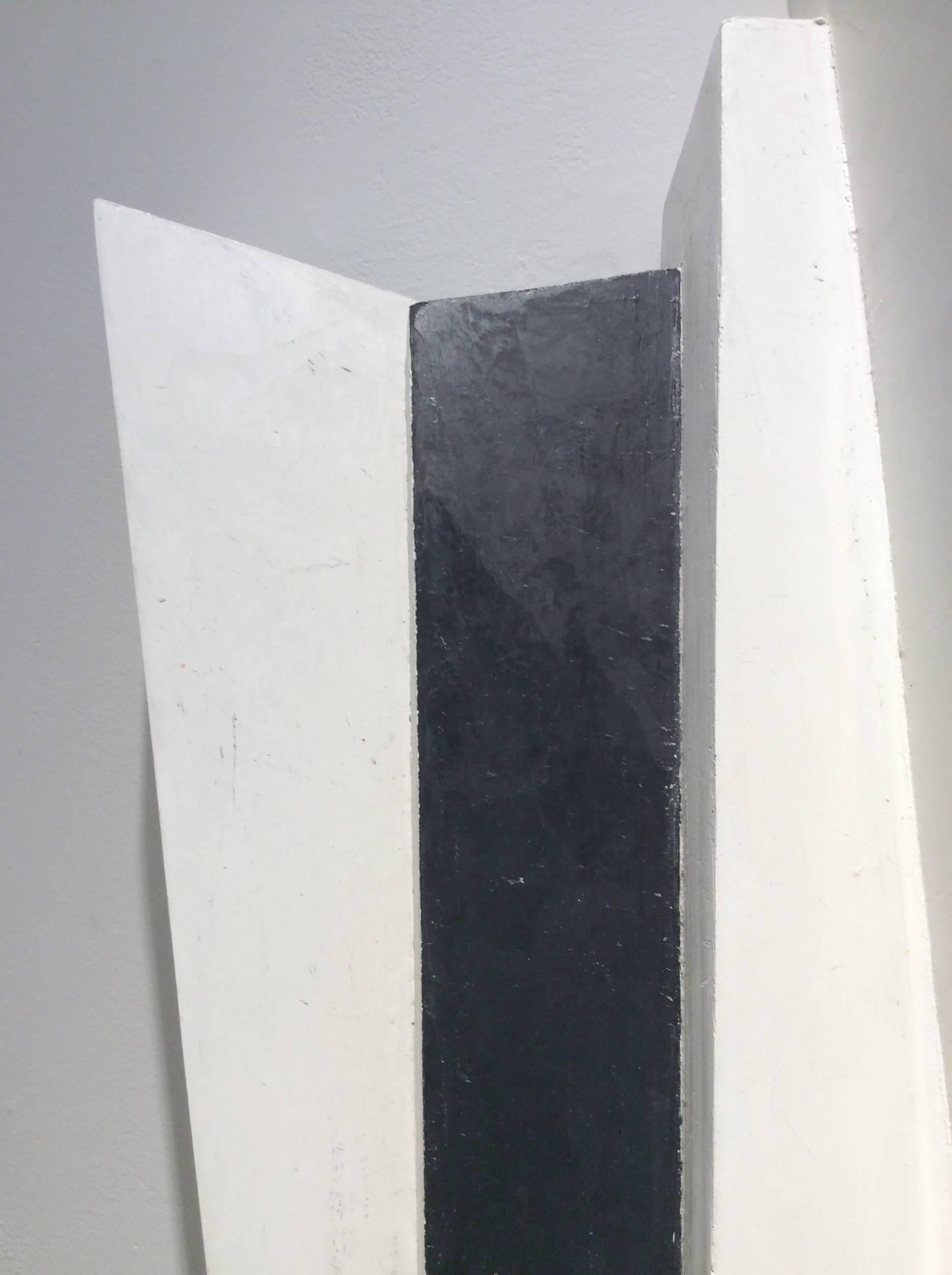 27 x 33 x 9
carved precision board & Venetian plaster 

This contemporary, abstract minimalist wall sculpture was made by Japanese artist, Dai Ban in 2016. The elegant minimalist wall sculpture is incredibly lightweight and has a thin surface