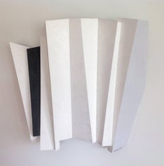 Piano Has Been Drinking: Black & White Modern Minimalist Abstract Wall Sculpture