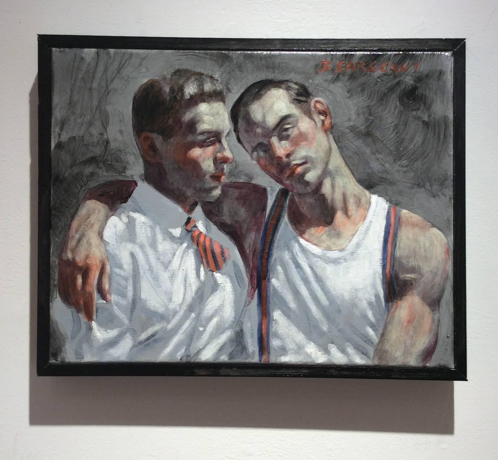 painting of two men