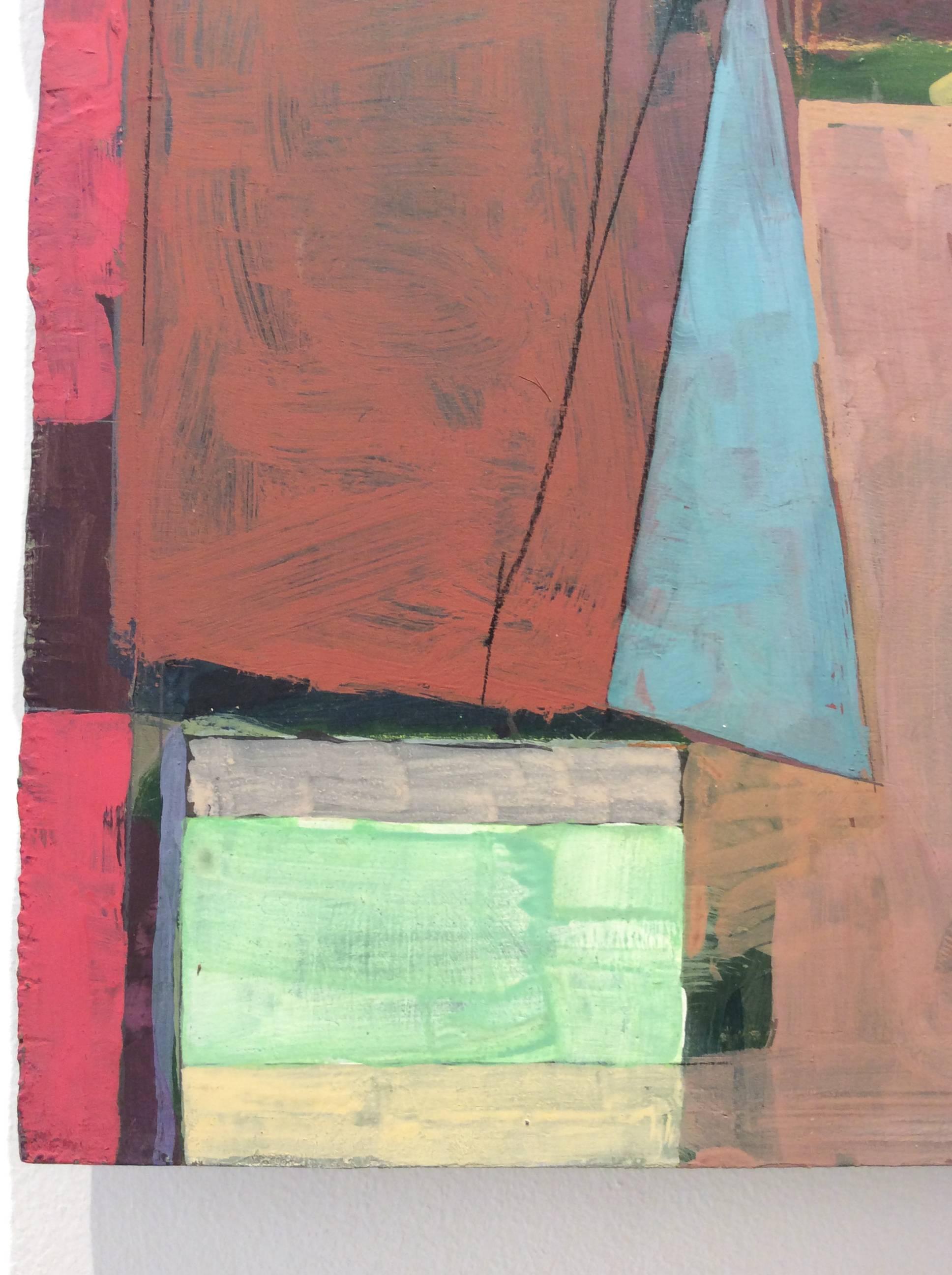 gouache abstract painting