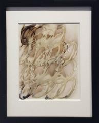 À la mémoire de n° 3 (photo chromogène abstraite moderne et abstraite en brun clair et beige)