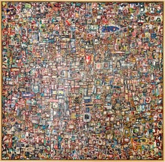 Memory Wall 9: Maximalist Gestural Abstract Painting with Pigmented Plaster