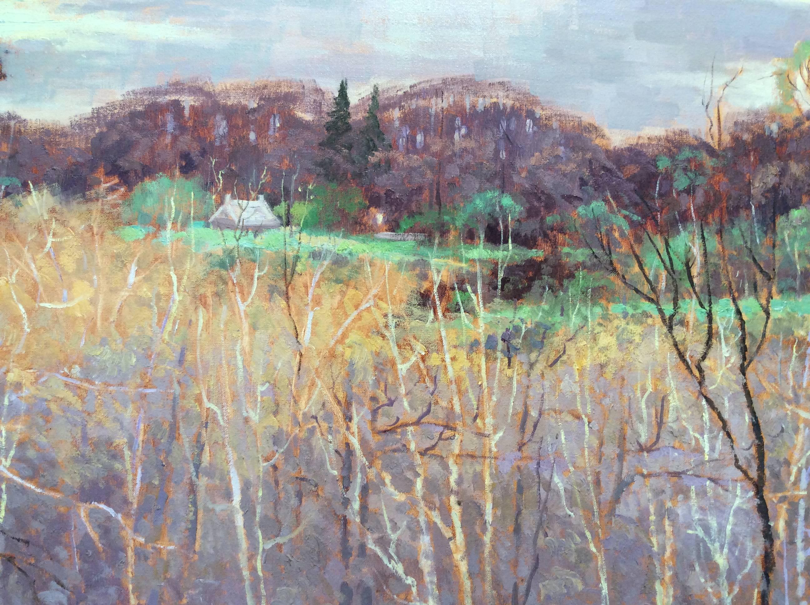 View from Olana (Iconic Hudson River School Landscape Painting on Canvas) 3