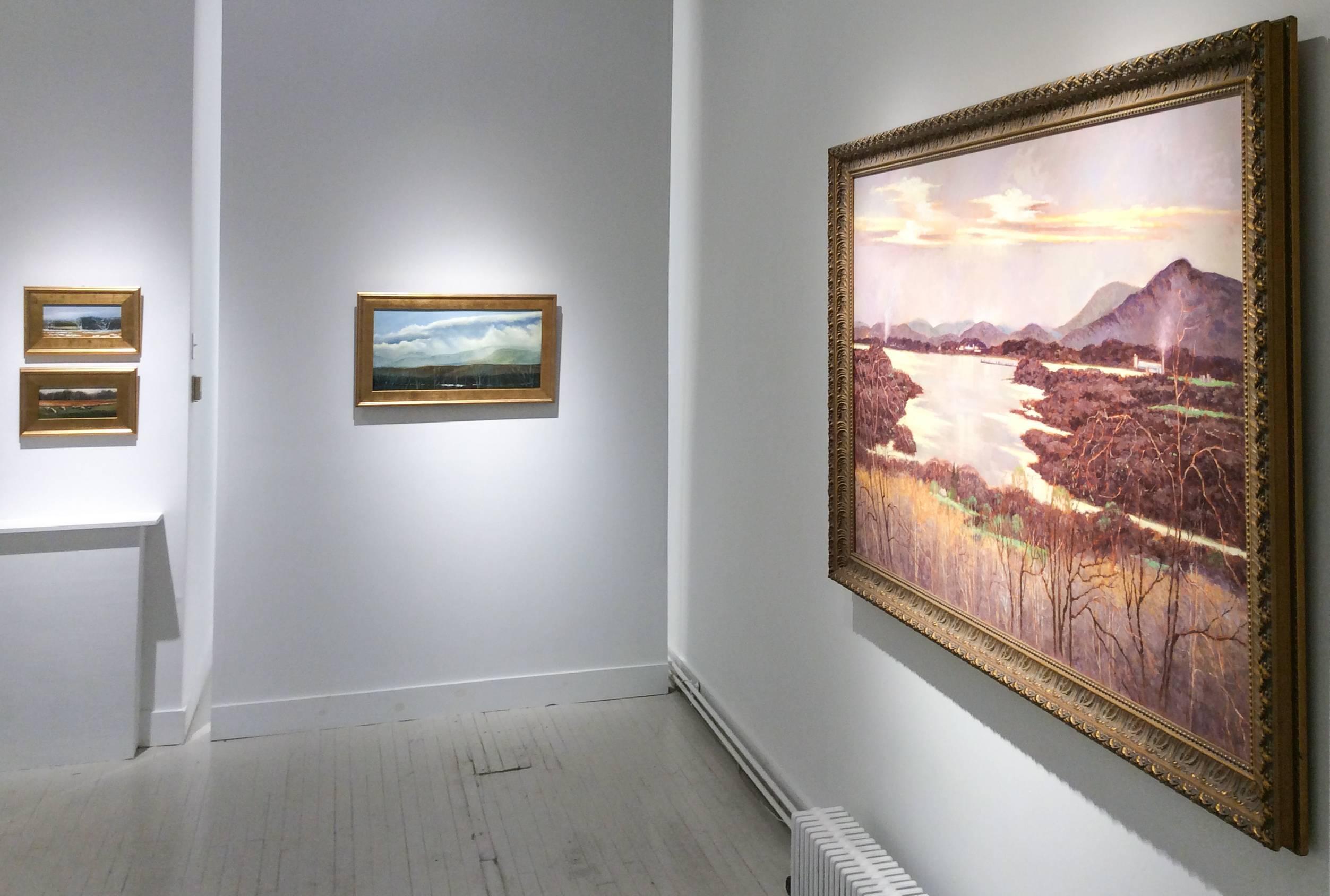 View from Olana (Iconic Hudson River School Landscape Painting on Canvas) 7