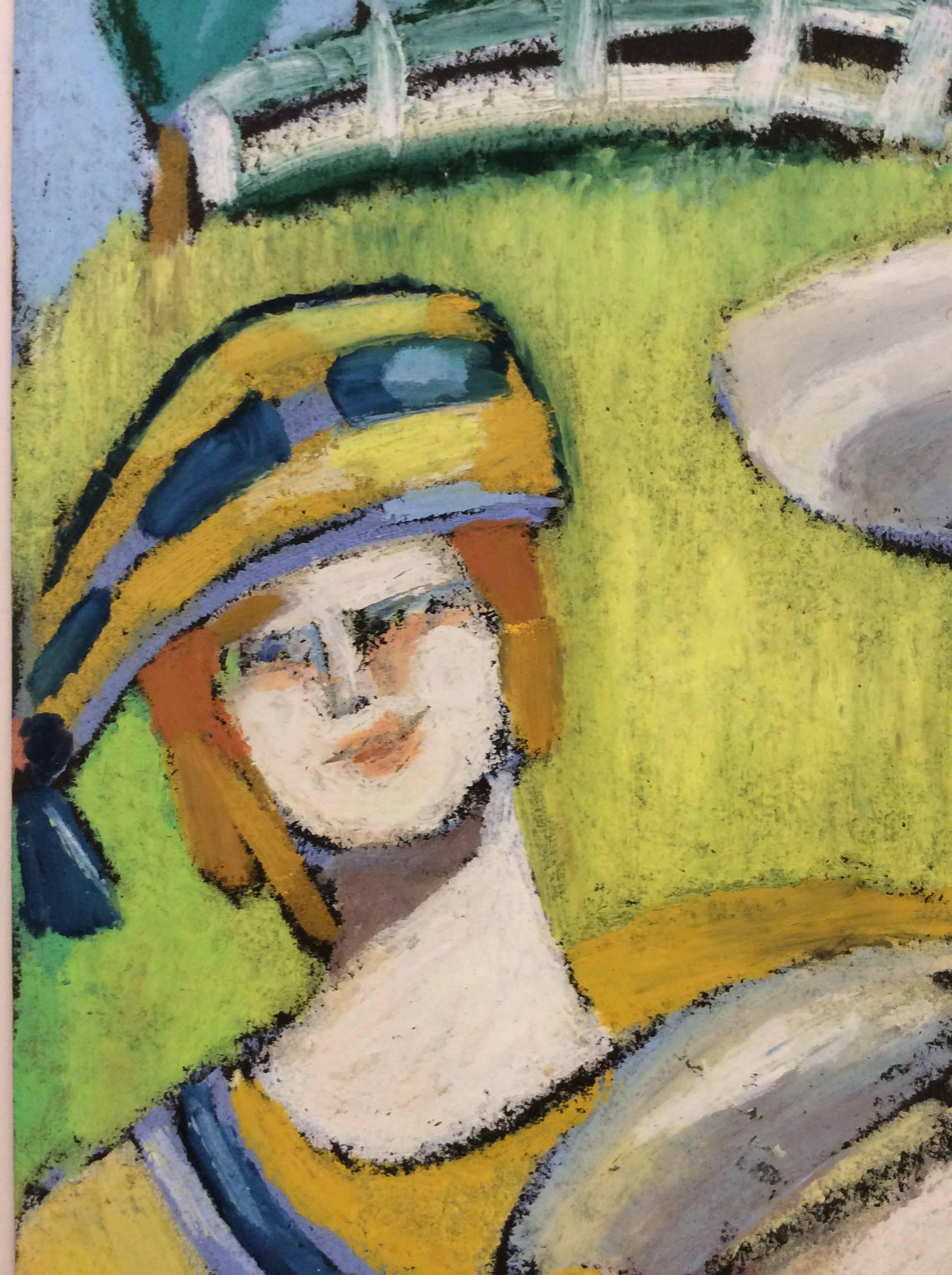 expressionism oil pastel