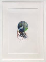 Die Welt (Aquarellillustration auf Archivpapier)