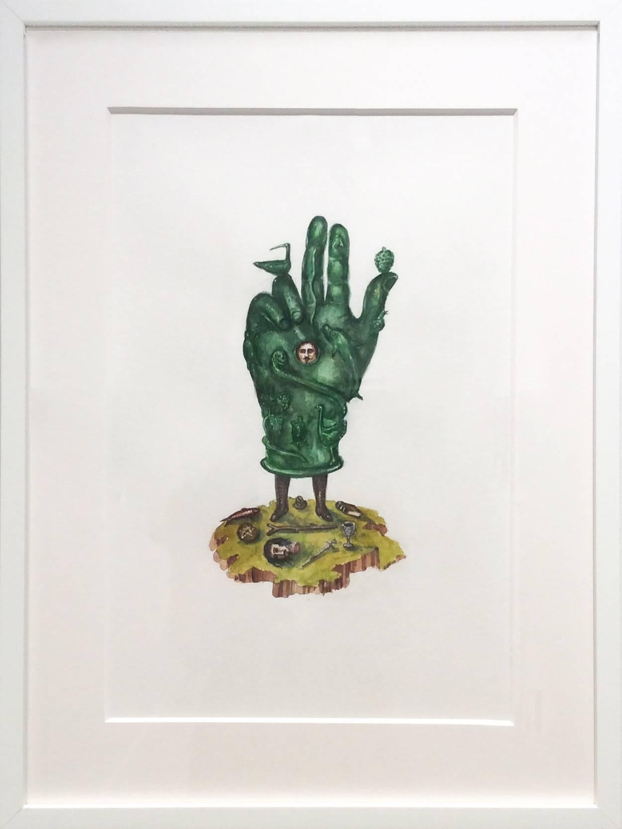 The Hierophant (Framed Watercolor Illustration on Archival Paper) - Art by Nicholas Kahn & Richard Selesnick