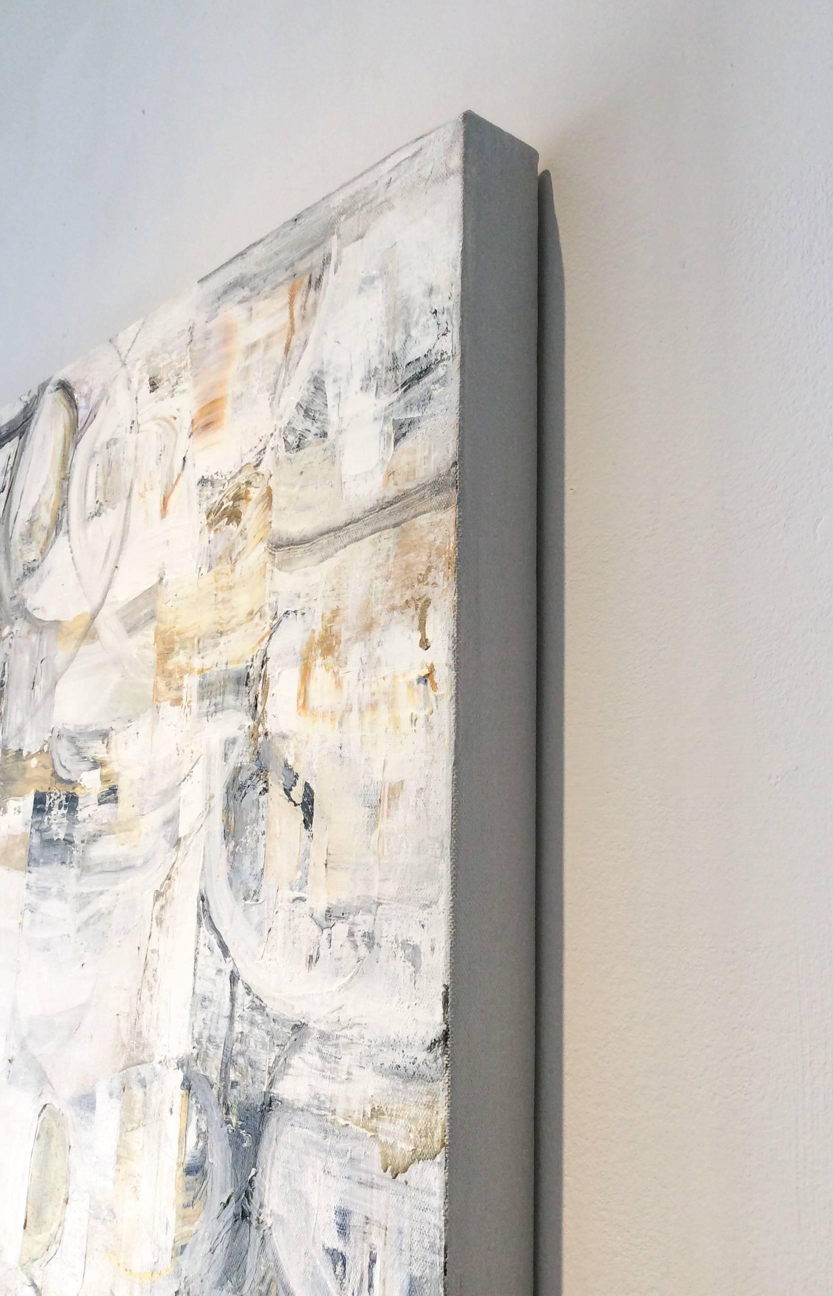 40 x 30 Zoll
acryl auf Leinwand
passt auch als Diptychon zu Ref #: LU2272031043

Dieses zeitgenössische, abstrakte Acrylgemälde im symbolistischen Stil wurde 2017 von der Künstlerin Ragellah Rourke aus dem Hudson Valley geschaffen. Im Mittelpunkt
