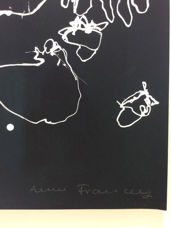 Anne Francey - Seismography #22 (Contemporary Abstract Black and White