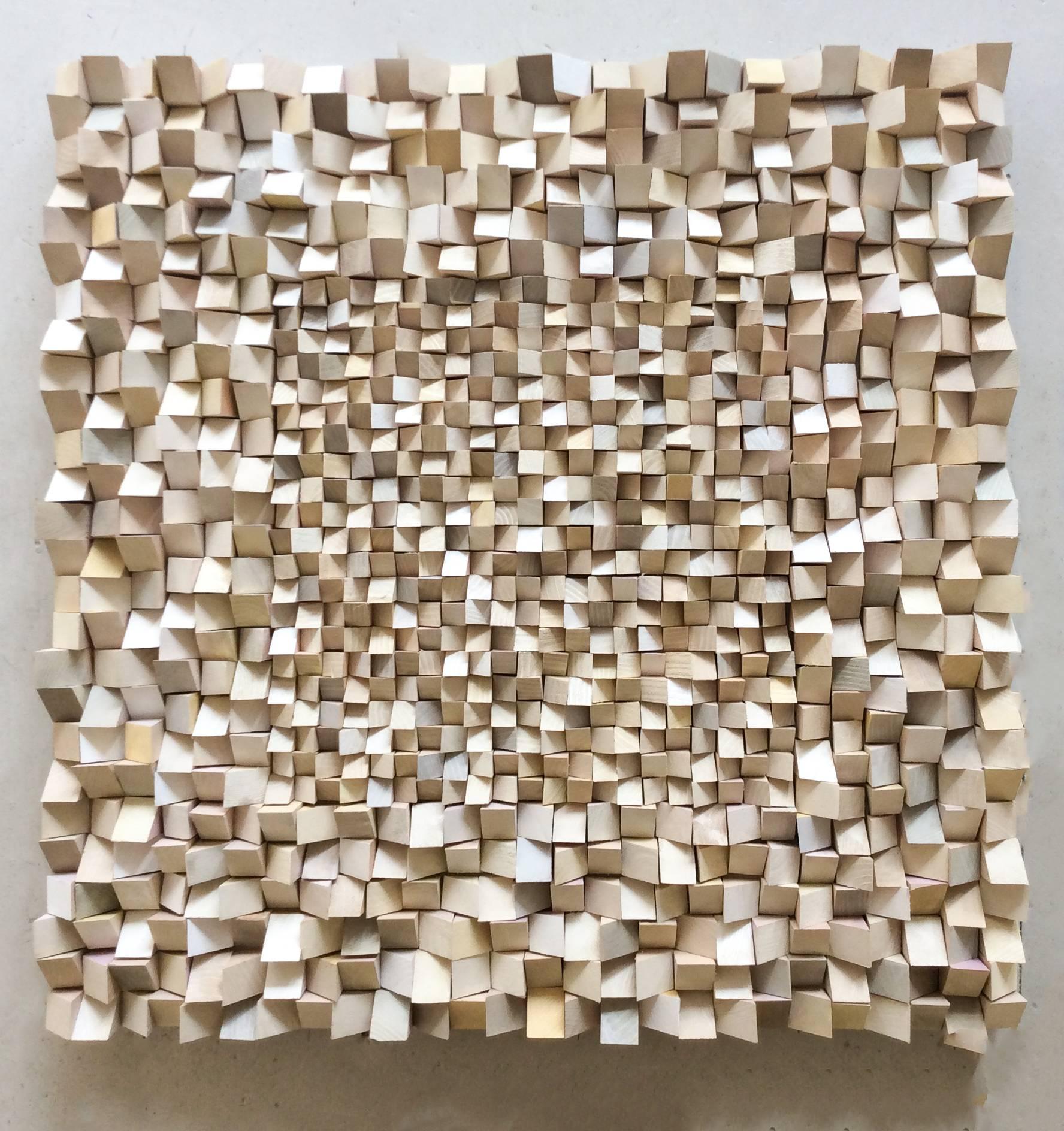 faceted wall sculpture