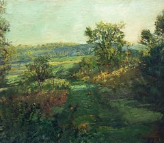 #5506 The Lost Road: Impressionist Style Country Landscape Oil Painting on Linen