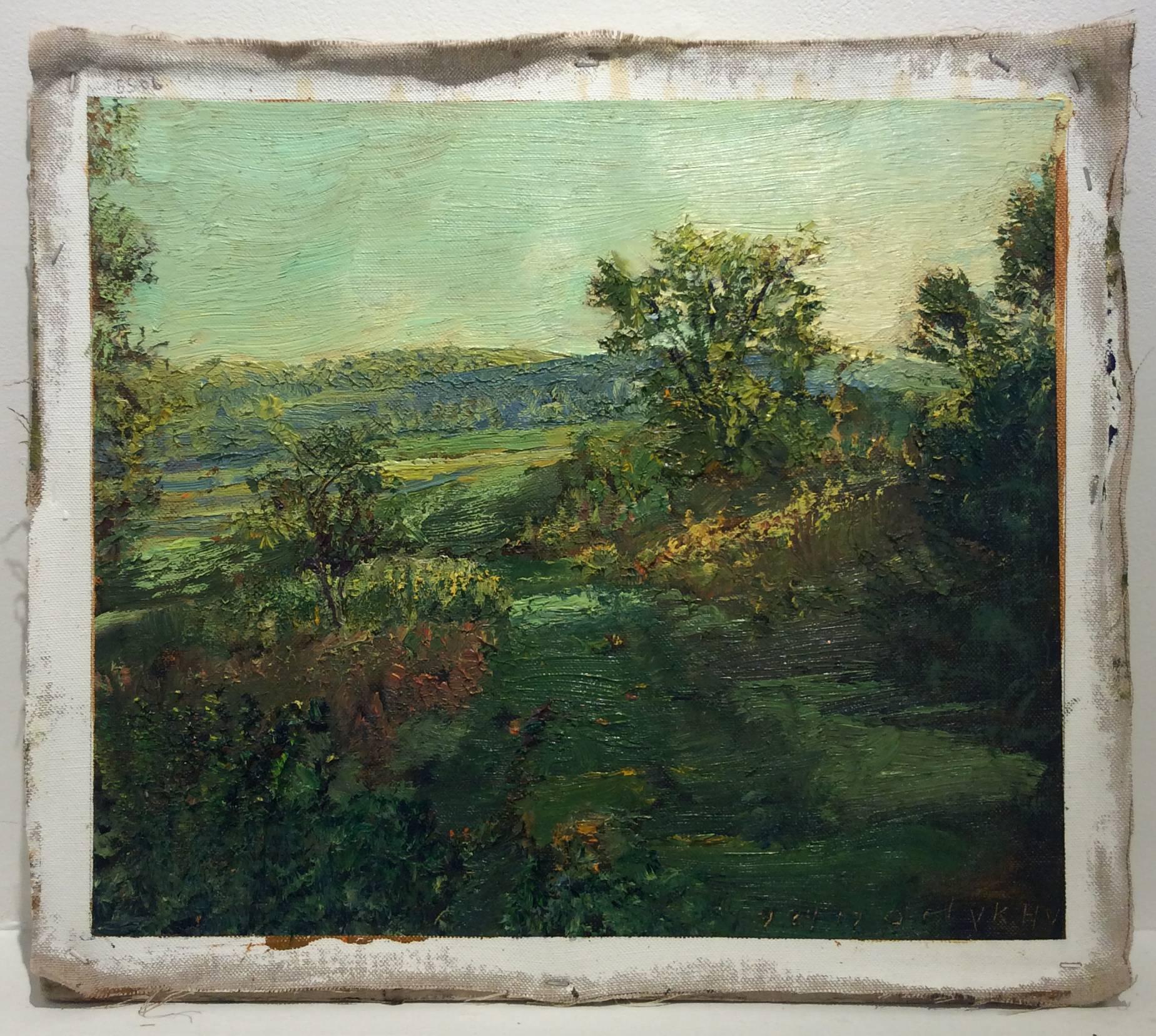 oil on linen on homasote board, unframed
15.5 x 18 inches

Harry Orlyk is celebrated for his ability to capture an rural country landscape with impressionistic brushstrokes and a bright color palette. Painting daily, the artist drives throughout the