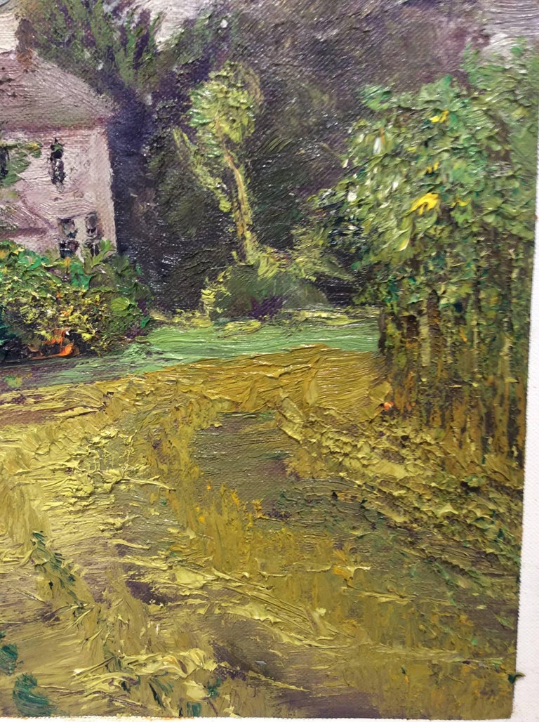 Harry Orlyk - #5514 My House: Modern Impressionist Landscape Oil Painting of Country Home ...