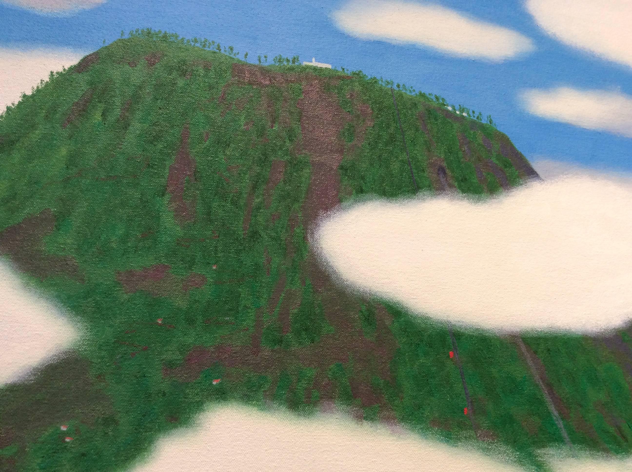Monserrate e Guadalupe (Paesaggio a olio di Greene & Greene in Sud America) - Painting di Bill Sullivan