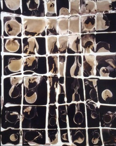 No. 2, Cubes (Abstract Cameraless Photograph with checknboard motif, Framed)