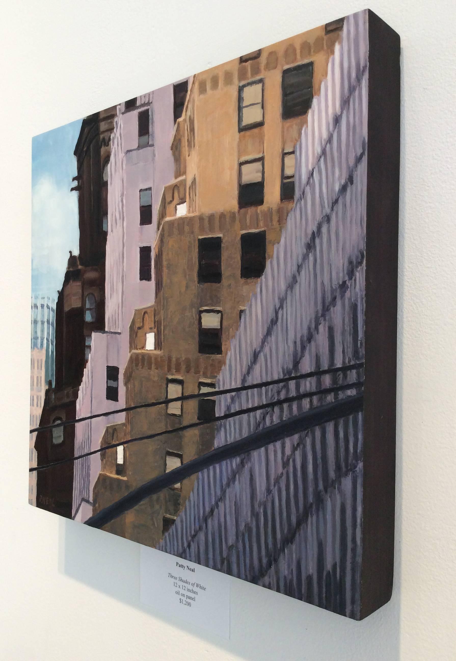 painting of buildings
