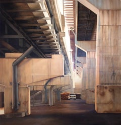 Bedford Between S. 5 
S. 6 St. Brooklyn (Photorealist Industrial Oil Painting)