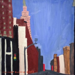 Empire State Building: Modern, Naive Style New York City Landscape