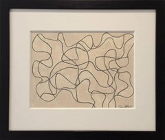 Black and White Abstract Drawing, Untitled 60