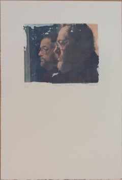 Tennessee Williams (Polaroid Transfer of American Playwright his Reflection)