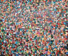 It's Not You, It's Me (Modern Horizontal Colorful Abstract Painting on Canvas) 2