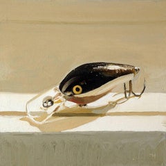 Lure (Small, Realistic Still Life Painting of a Fishing Hook) 