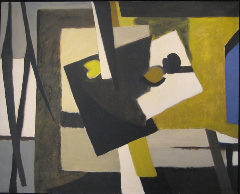 Lionel Gilbert Blue On The Side Abstract Cubist Style Still