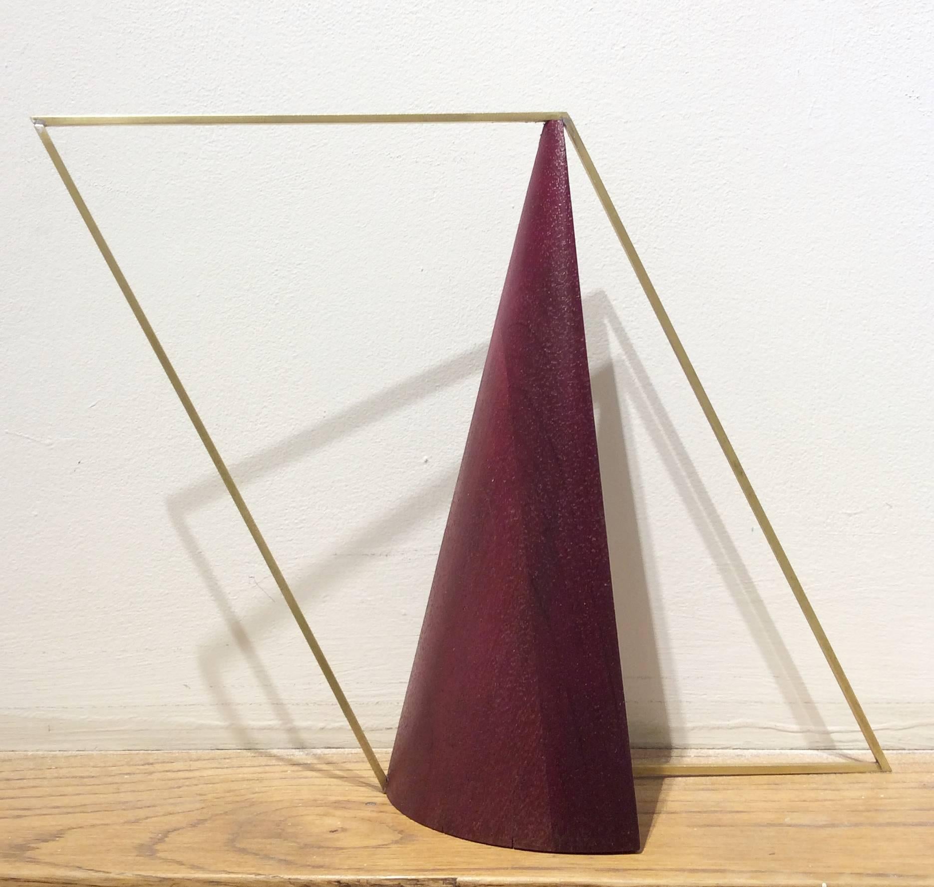 Leon Smith Abstract Sculpture - Night Watch (Abstract Mid Century Modern Inspired Small Table Sculpture)