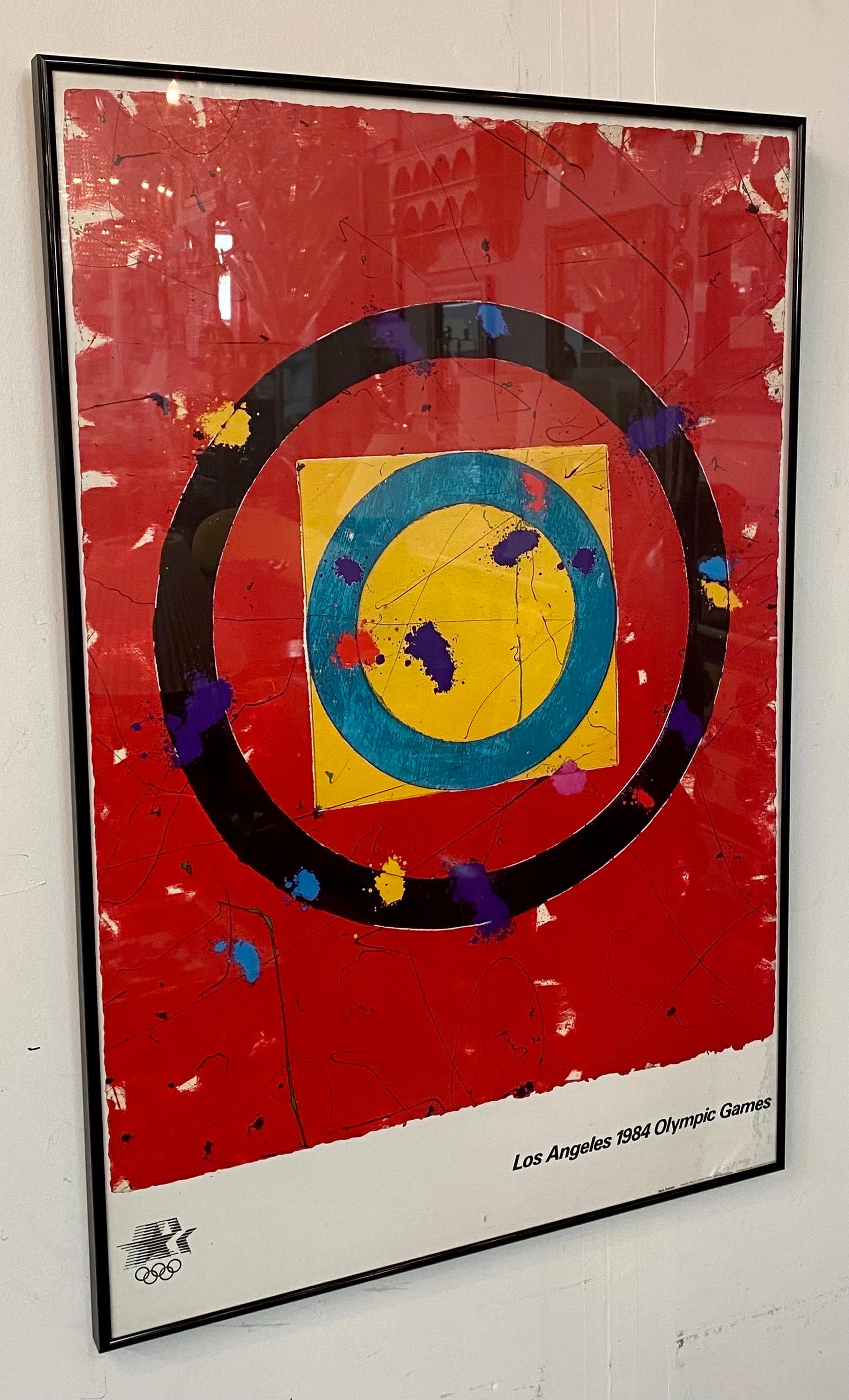  Sam Francis Abstract Expression 1984 Los Angeles Olympic Poster   For Sale 2