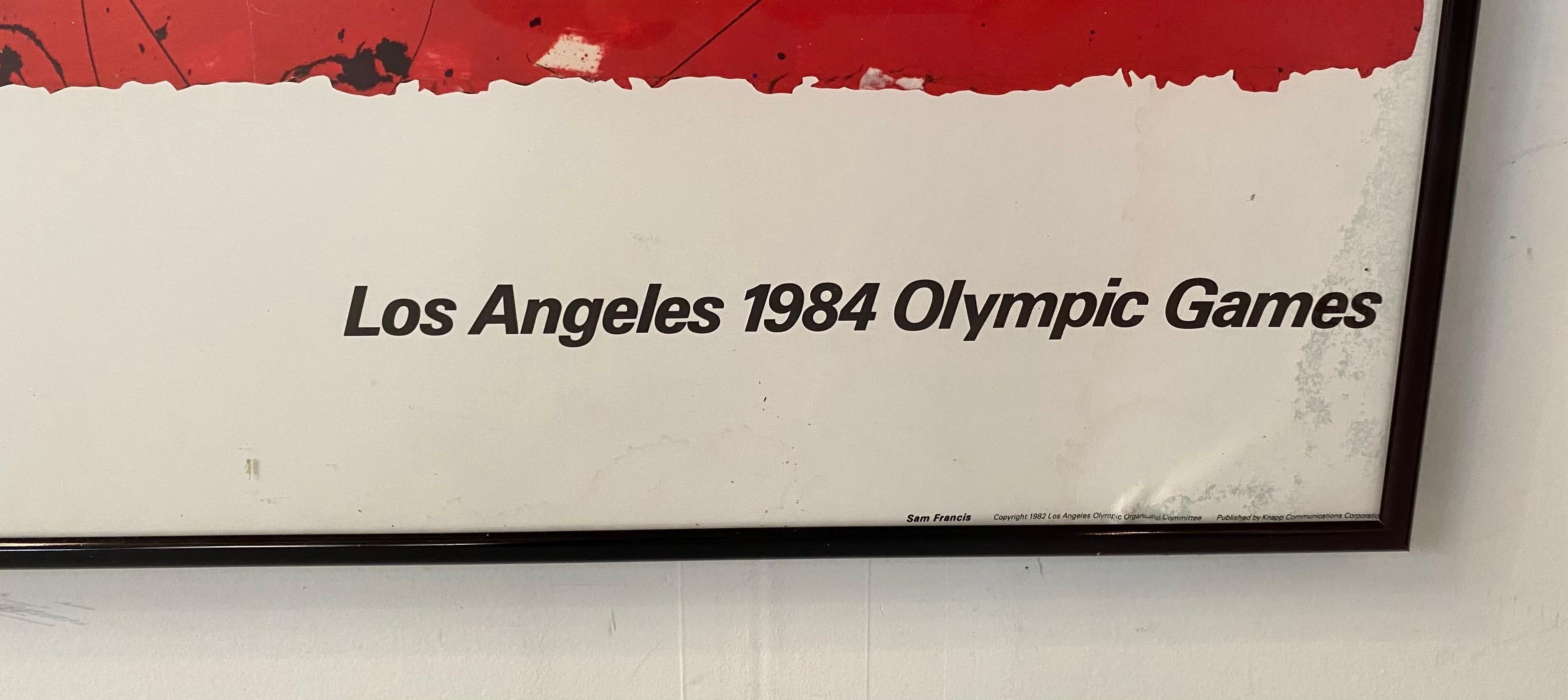  Affiche olympique de Los Angeles 1984, Sam Francis Abstract Expression   en vente 5