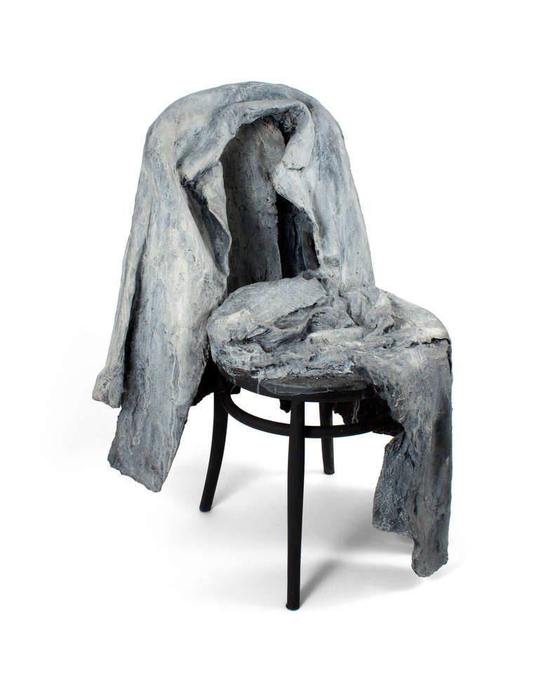 George Segal Figurative Sculpture - Jacket, Pants on Chair