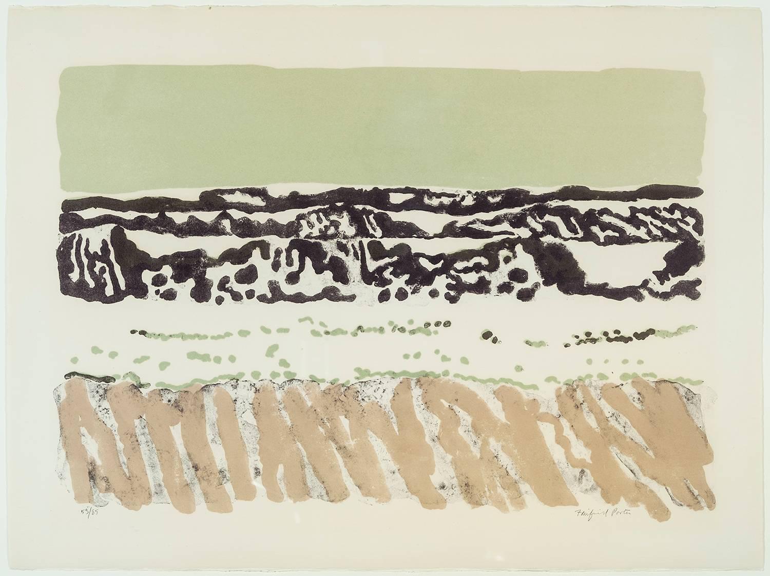 Fairfield Porter Landscape Print - Ocean [Ocean I]