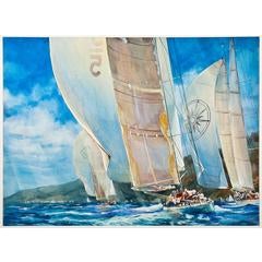 Antigua Classics - Ranger and Windrose Chasing Velsheda 2