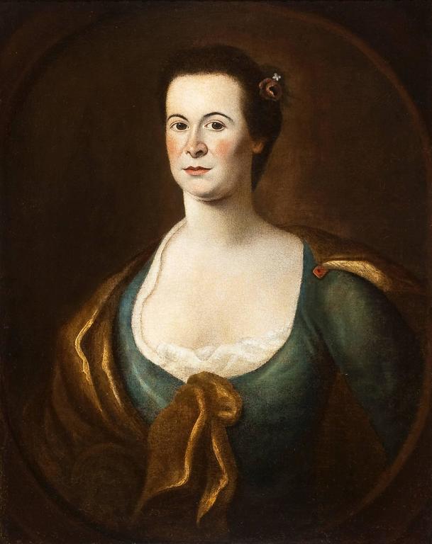 <i>Portrait of Euphemia Beekman,</i> 1761–64, by Thomas McIlworth, offered by Hirschl & Adler