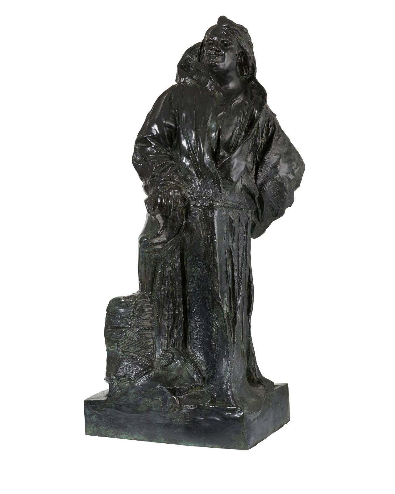 Auguste Rodin Figurative Sculpture - Balzac in Dominican Robe