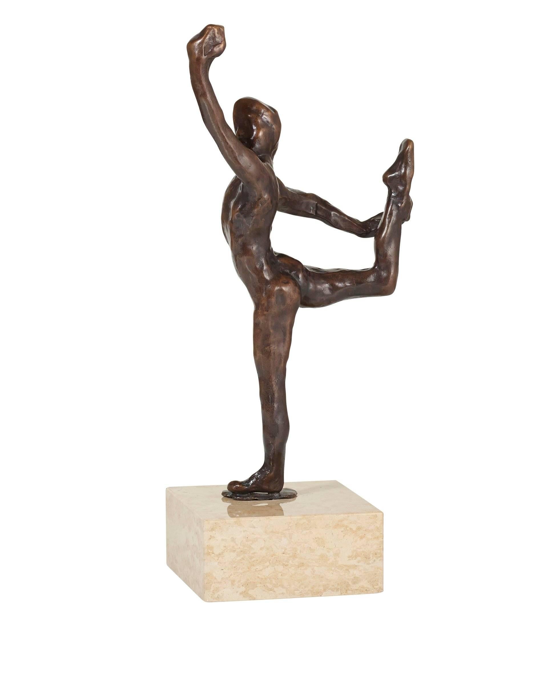 Dance Movement E - Gold Figurative Sculpture by Auguste Rodin