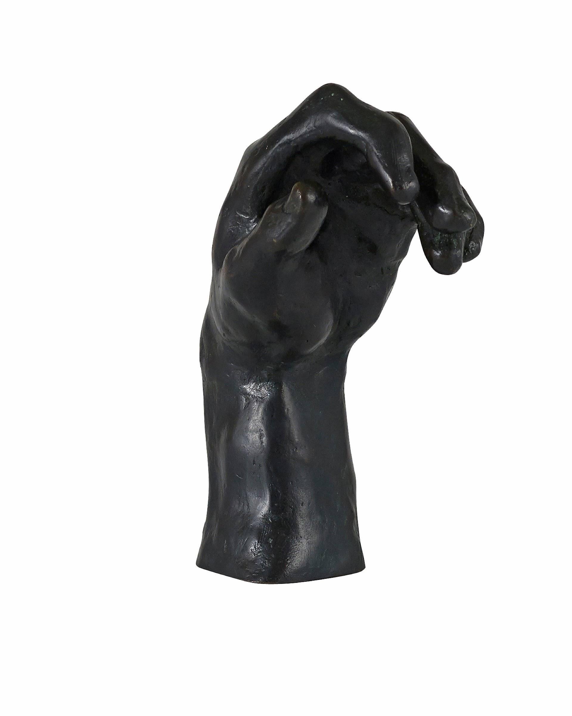 Auguste Rodin Figurative Sculpture - The Hand of the Thinker