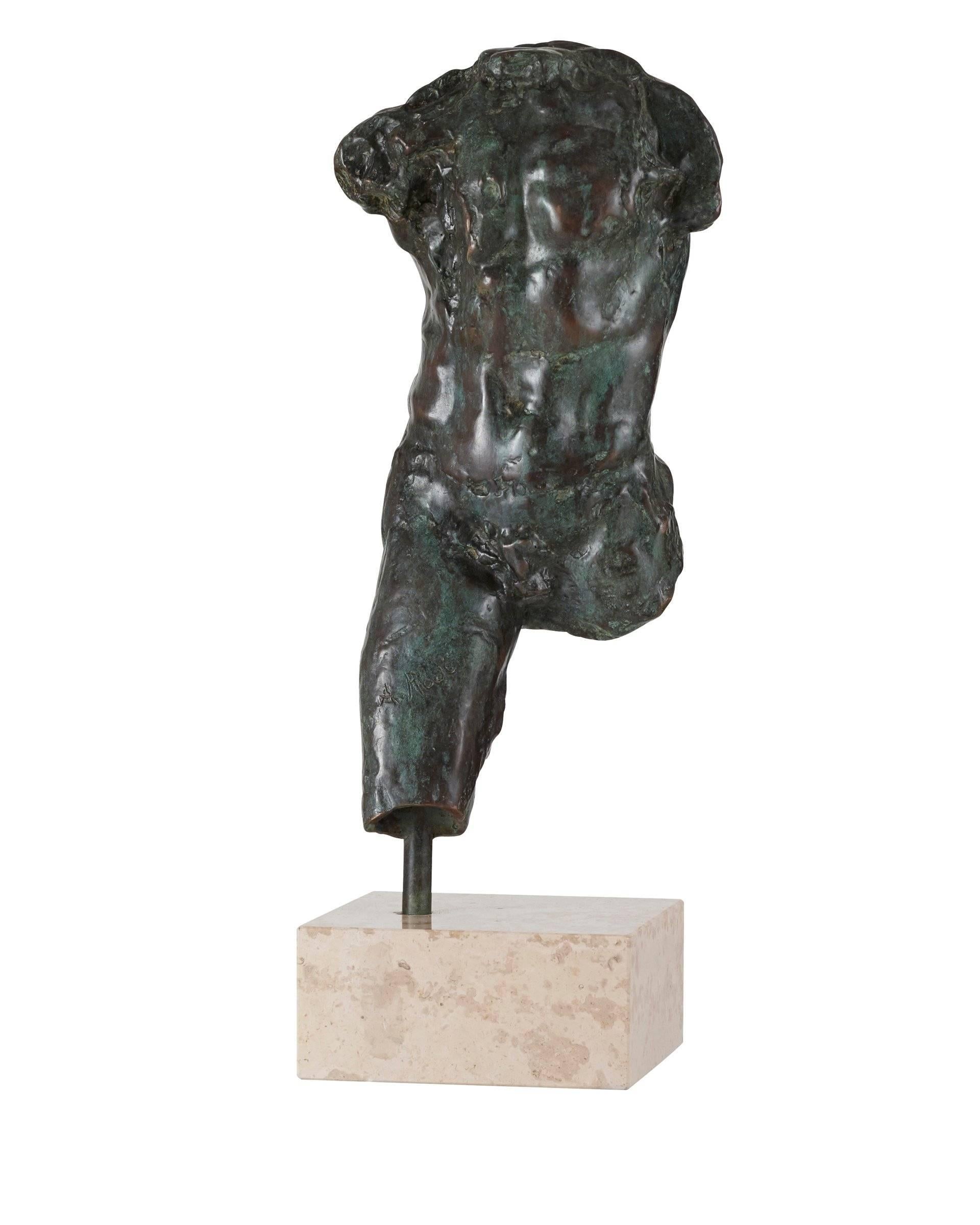 Auguste Rodin Figurative Sculpture - Study For The Walking Man