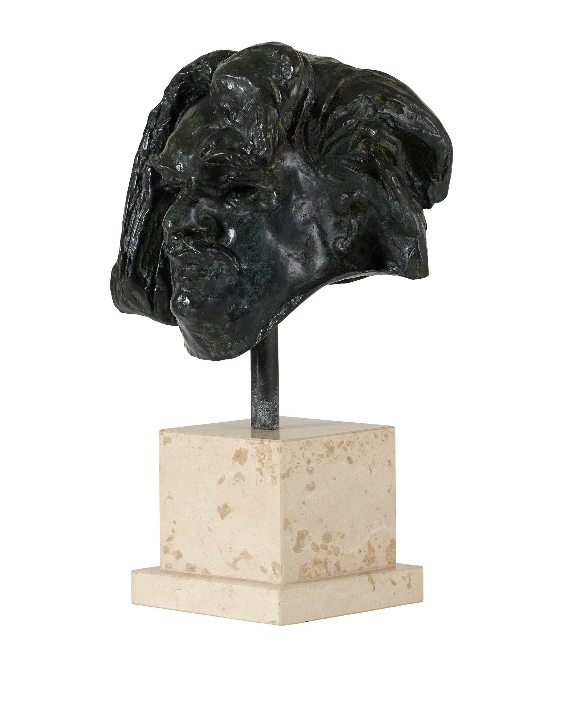 Head of Balzac - Sculpture by Auguste Rodin