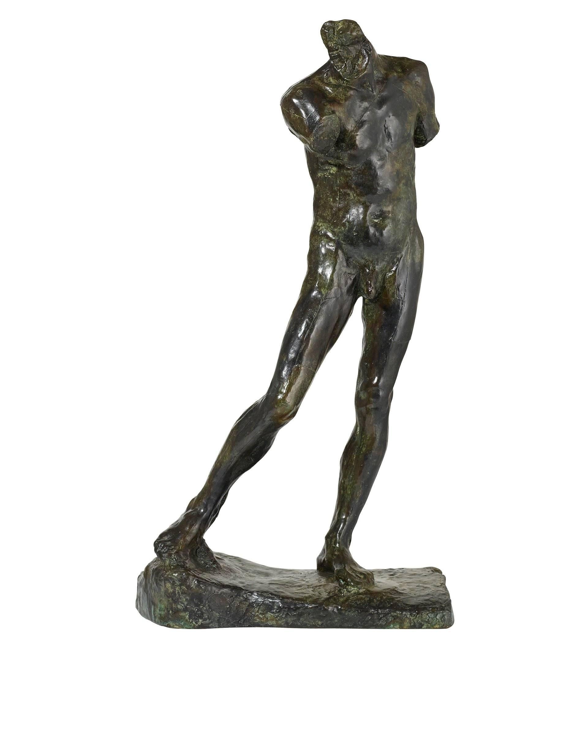 Auguste Rodin Figurative Sculpture - Study For Pierre Wiessant