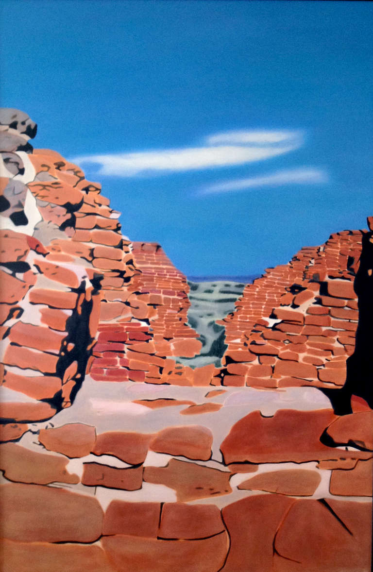Brigitte Reyes Landscape Painting - Chaco Canyon II 