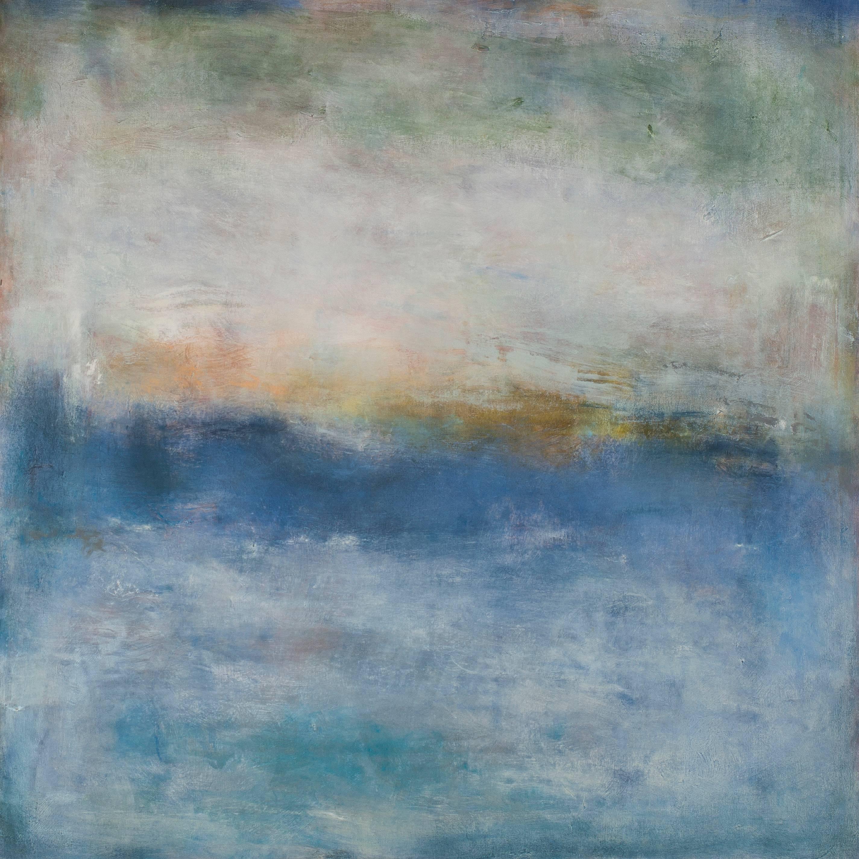 Anne Raymond Abstract Painting - Sky Composition Blue