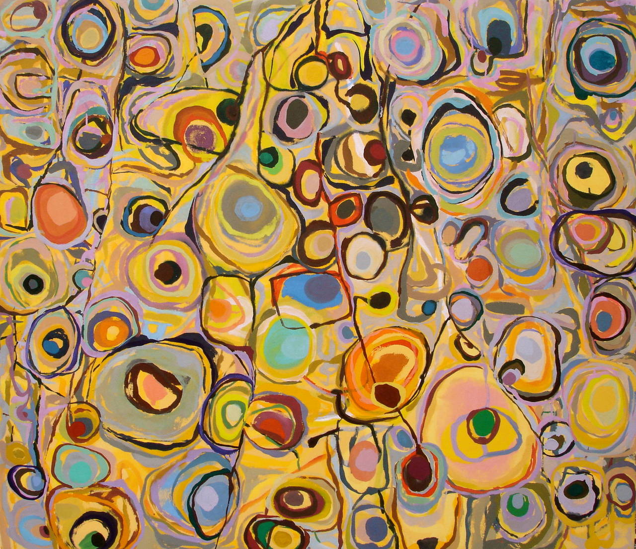Gus Yero Abstract Painting – Oak Creek