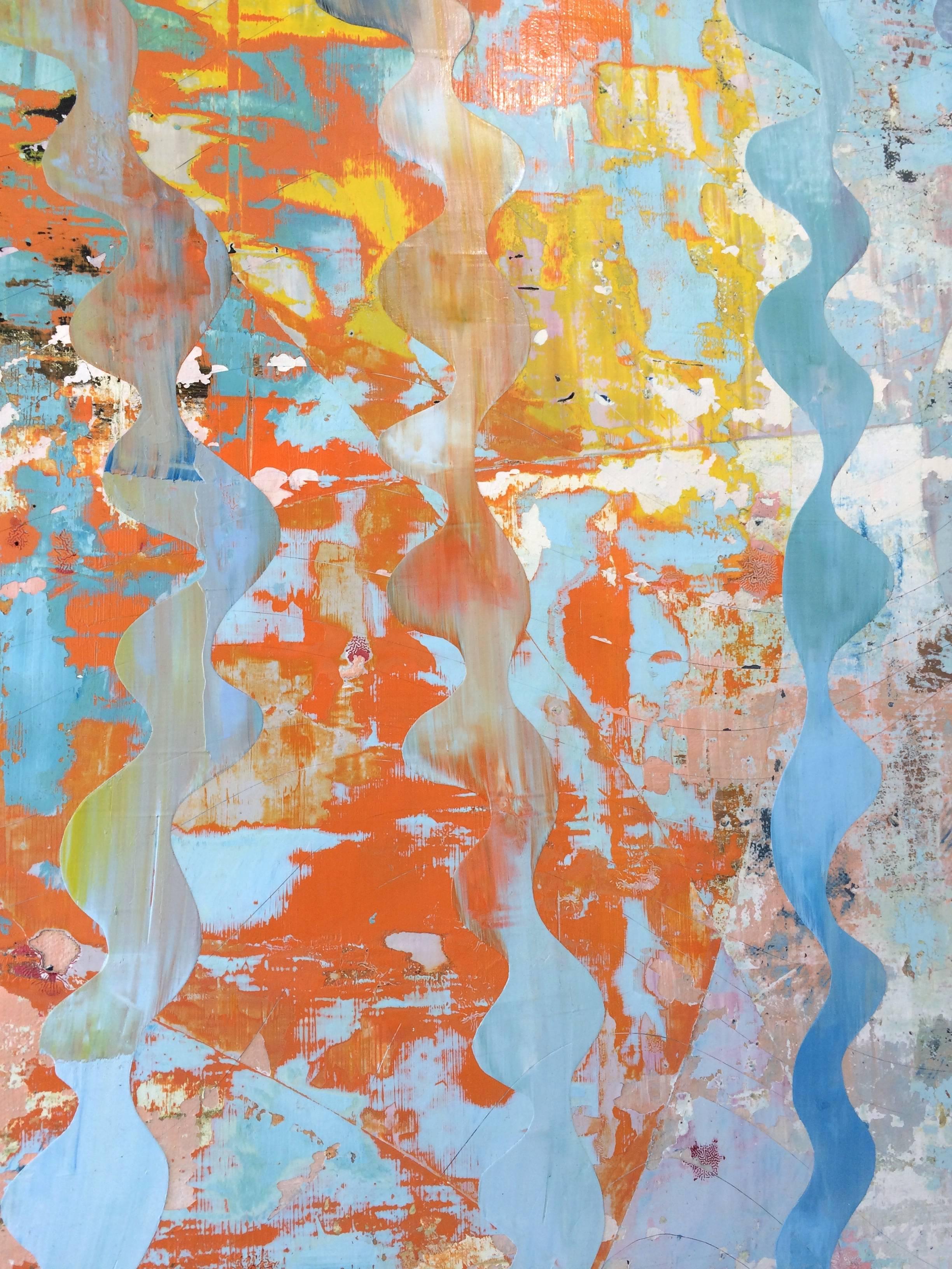 Water Fossil, oil on canvas, 36